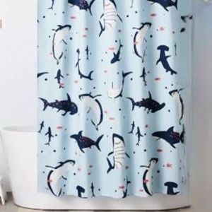 New pillowfort shark shower curtain